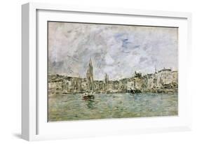 The Port at Honfleur, 1896-Eugène Boudin-Framed Giclee Print