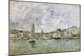 The Port at Honfleur, 1896-Eugène Boudin-Mounted Giclee Print