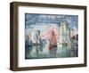 The Port at La Rochelle, 1921-Paul Signac-Framed Giclee Print