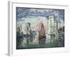 The Port at La Rochelle-Paul Signac-Framed Art Print