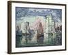 The Port at La Rochelle-Paul Signac-Framed Art Print