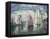 The Port at La Rochelle-Paul Signac-Framed Stretched Canvas