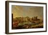 The Port at Naples (View of the Castel Nuovo at the Palazzo Reale), 1711-Gaspar van Wittel-Framed Giclee Print