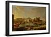 The Port at Naples (View of the Castel Nuovo at the Palazzo Reale), 1711-Gaspar van Wittel-Framed Giclee Print