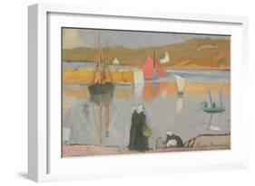 The Port at Saint-Briac, 1887-Emile Bernard-Framed Giclee Print