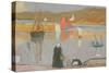 The Port at Saint-Briac, 1887-Emile Bernard-Stretched Canvas