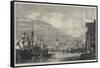 The Port, Bergen, Norway-George Henry Andrews-Framed Stretched Canvas