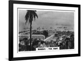 The Port, Bombay, India, C1925-null-Framed Giclee Print