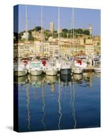 The Port, Cannes, Cote d'Azur, Provence, France-J P De Manne-Stretched Canvas