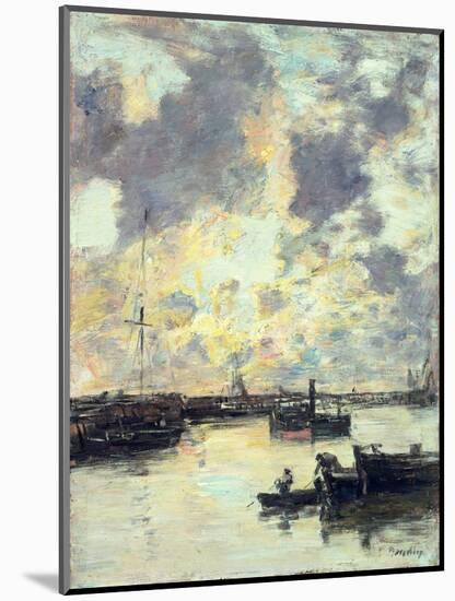 The Port, circa 1895-Eugène Boudin-Mounted Giclee Print