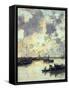 The Port, circa 1895-Eugène Boudin-Framed Stretched Canvas