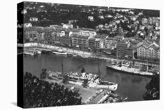 The Port from Mont Boron, Nice, France, Early 20th Century-null-Stretched Canvas