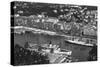 The Port from Mont Boron, Nice, France, Early 20th Century-null-Stretched Canvas