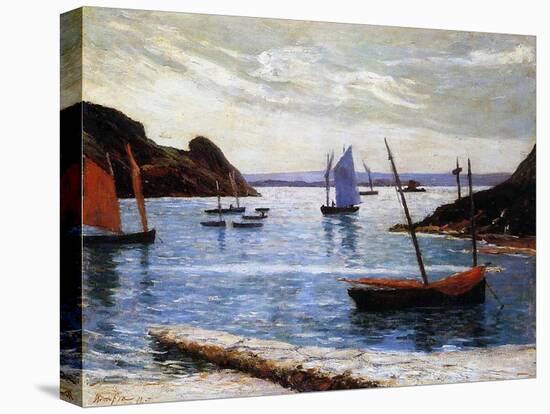 The Port, Island of Brehat, Brittany, 1892-Maxime Emile Louis Maufra-Stretched Canvas