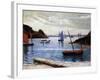 The Port, Island of Brehat, Brittany, 1892-Maxime Emile Louis Maufra-Framed Giclee Print