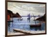 The Port, Island of Brehat, Brittany, 1892-Maxime Emile Louis Maufra-Framed Giclee Print