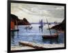 The Port, Island of Brehat, Brittany, 1892-Maxime Emile Louis Maufra-Framed Giclee Print