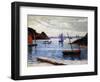 The Port, Island of Brehat, Brittany, 1892-Maxime Emile Louis Maufra-Framed Giclee Print