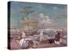 The Port of Algiers, circa 1900-Leon Cauvy-Stretched Canvas