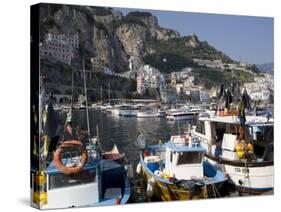 The Port of Amalfi, Costiera Amalfitana, UNESCO World Heritage Site, Campania, Italy, Europe-Oliviero Olivieri-Stretched Canvas