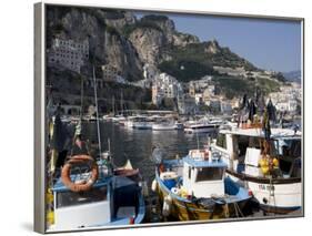 The Port of Amalfi, Costiera Amalfitana, UNESCO World Heritage Site, Campania, Italy, Europe-Oliviero Olivieri-Framed Photographic Print