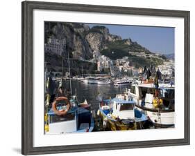 The Port of Amalfi, Costiera Amalfitana, UNESCO World Heritage Site, Campania, Italy, Europe-Oliviero Olivieri-Framed Photographic Print