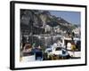 The Port of Amalfi, Costiera Amalfitana, UNESCO World Heritage Site, Campania, Italy, Europe-Oliviero Olivieri-Framed Photographic Print