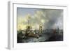 The Port of Amsterdam, View of the Ij, 1666-Ludolf Backhuysen-Framed Giclee Print