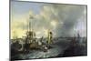 The Port of Amsterdam, View of the Ij, 1666-Ludolf Backhuysen-Mounted Giclee Print