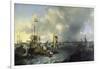 The Port of Amsterdam, View of the Ij, 1666-Ludolf Backhuysen-Framed Giclee Print