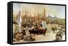 The Port of Bordeaux, 1871-Edouard Manet-Framed Stretched Canvas