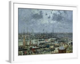 The Port of Bordeaux, 1874-Eugène Boudin-Framed Giclee Print