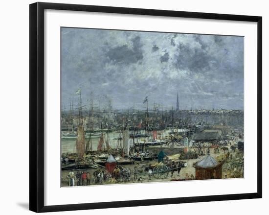 The Port of Bordeaux, 1874-Eugène Boudin-Framed Giclee Print