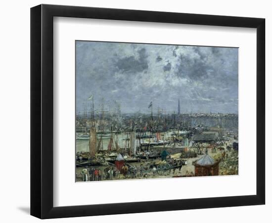 The Port of Bordeaux, 1874-Eugène Boudin-Framed Giclee Print