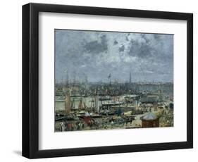 The Port of Bordeaux, 1874-Eugène Boudin-Framed Giclee Print