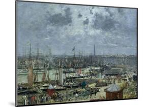 The Port of Bordeaux, 1874-Eugène Boudin-Mounted Giclee Print