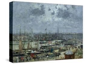 The Port of Bordeaux, 1874-Eugène Boudin-Stretched Canvas
