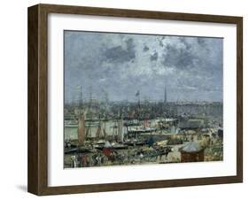 The Port of Bordeaux, 1874-Eugène Boudin-Framed Giclee Print