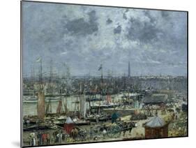 The Port of Bordeaux, 1874-Eugène Boudin-Mounted Giclee Print