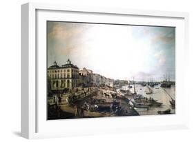 The Port of Bordeaux, France, 1804-Pierre I Lacour-Framed Giclee Print