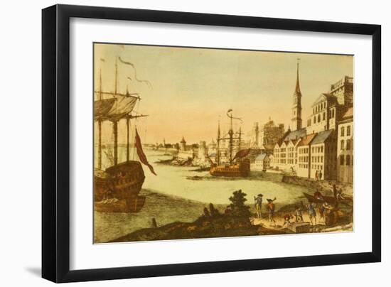 The Port of Boston-null-Framed Art Print