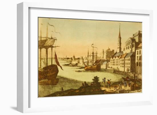 The Port of Boston-null-Framed Art Print