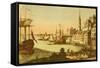 The Port of Boston-null-Framed Stretched Canvas