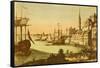 The Port of Boston-null-Framed Stretched Canvas