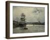 The Port of Caen-Stanislas Lepine-Framed Giclee Print