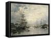 The Port of Caen-null-Framed Stretched Canvas