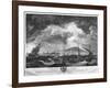 The Port of Cette in Languedoc Seen from the Sea Behind the Isolated Jetty-Claude Joseph Vernet-Framed Giclee Print