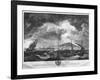 The Port of Cette in Languedoc Seen from the Sea Behind the Isolated Jetty-Claude Joseph Vernet-Framed Giclee Print