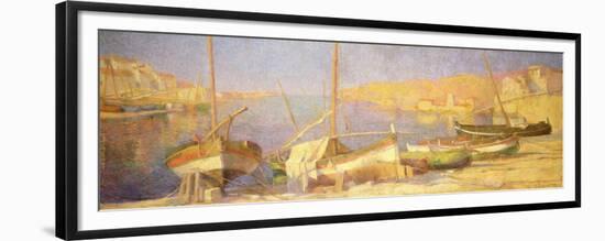 The Port of Collioure, Afternoon-Jeanne Dubut-Framed Premium Giclee Print