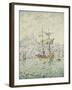 The Port of Constantinople; Le Port de Constantinople, 1907-Paul Signac-Framed Giclee Print